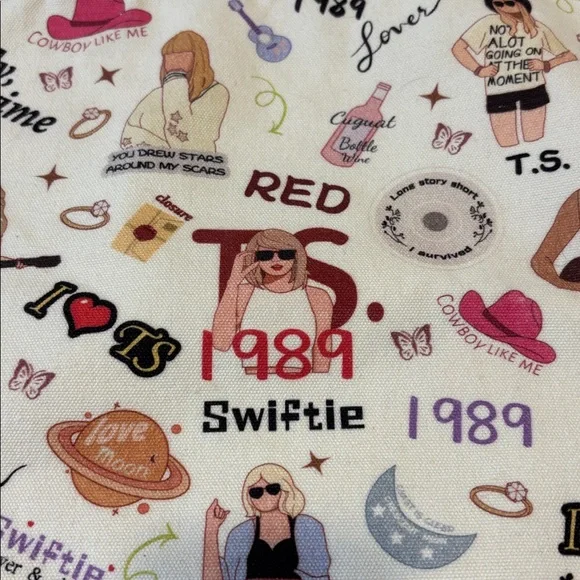 Taylor Swift Eras Tour Canvas Tote Bag - Picture 4 of 11